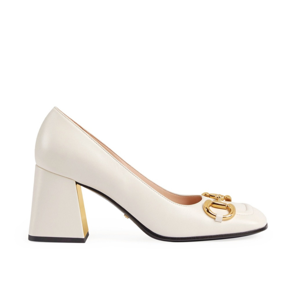 Туфли Gucci Horsebit Pumps  "White"