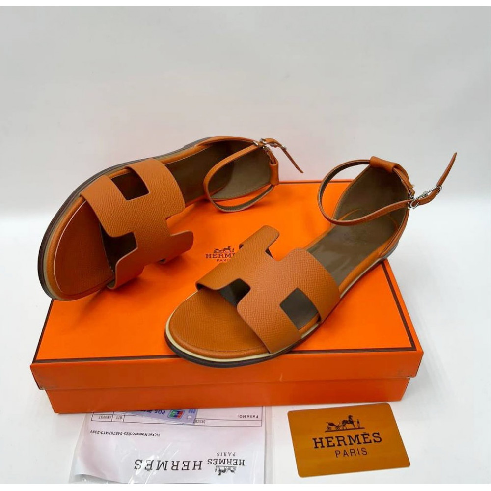 Cандалии Hermes Santorini "Rust"