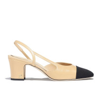 Босоножки Chanel Sling-Back "Black/Beige"