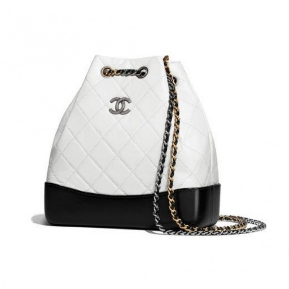 Рюкзак  Chanel Gabrielle "White/Black"