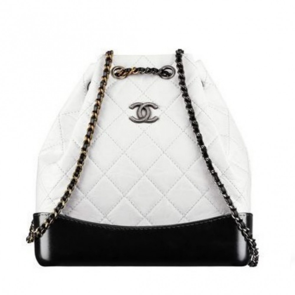 Рюкзак  Chanel Gabrielle "White/Black"