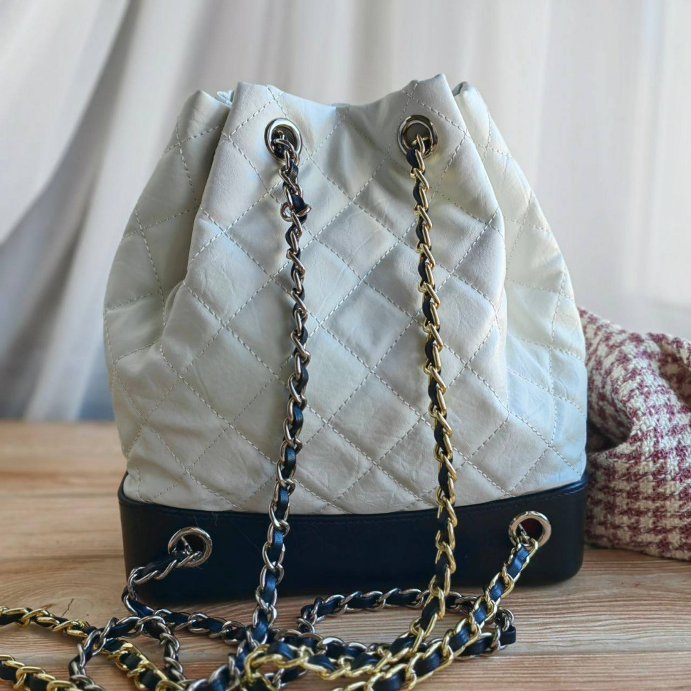 Рюкзак  Chanel Gabrielle "White/Black"
