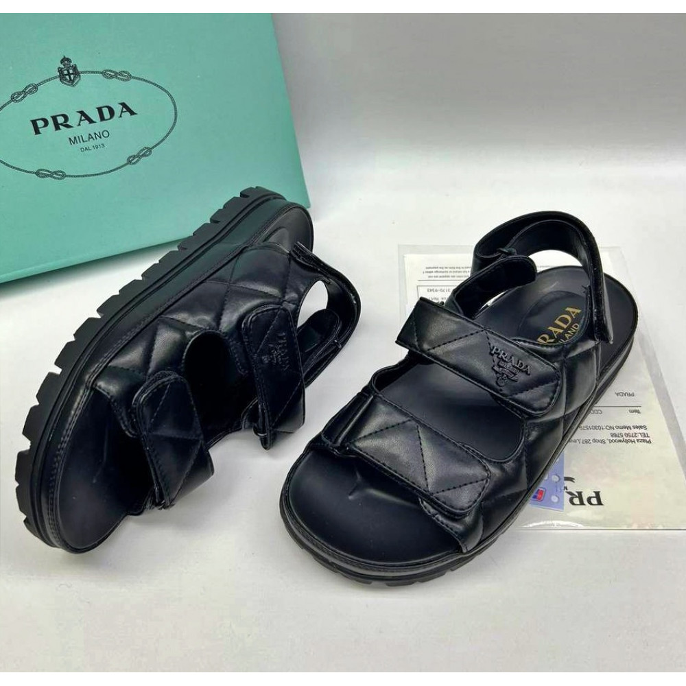 Сандалии  Prada Padded Nappa "Black"
