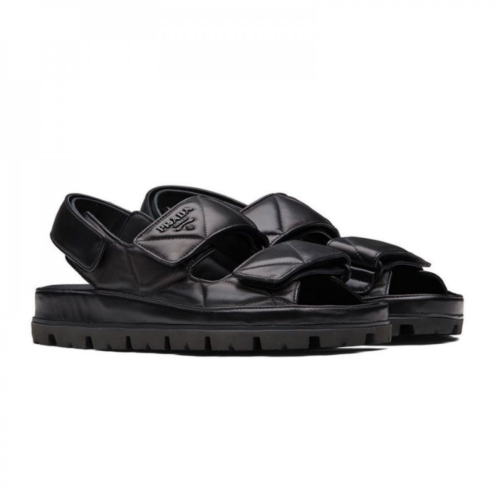 Сандалии  Prada Padded Nappa "Black"