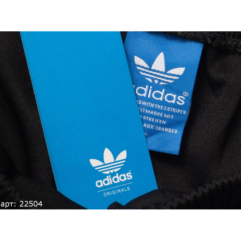 Штаны прямые Adidas "Black"