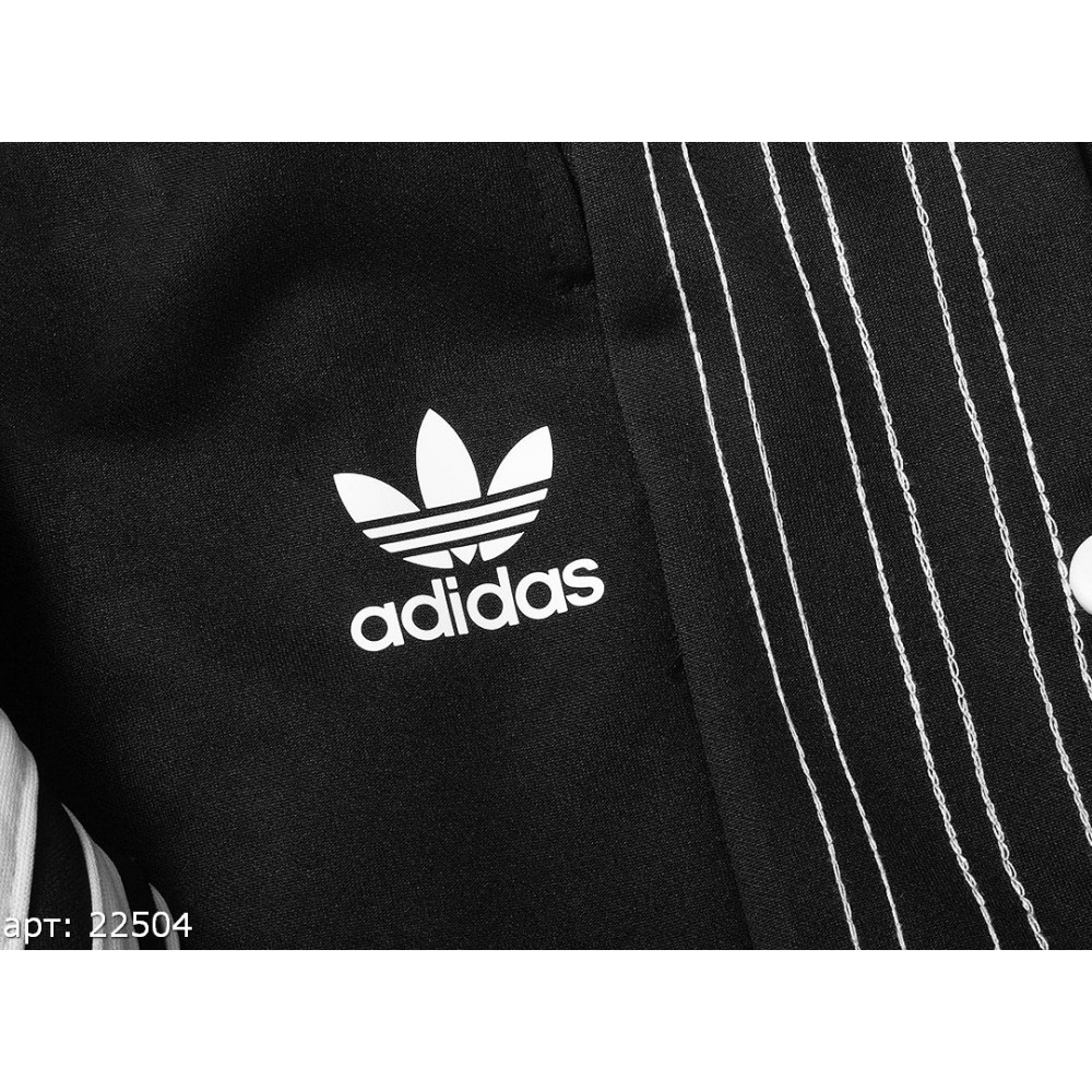 Штаны прямые Adidas "Black"