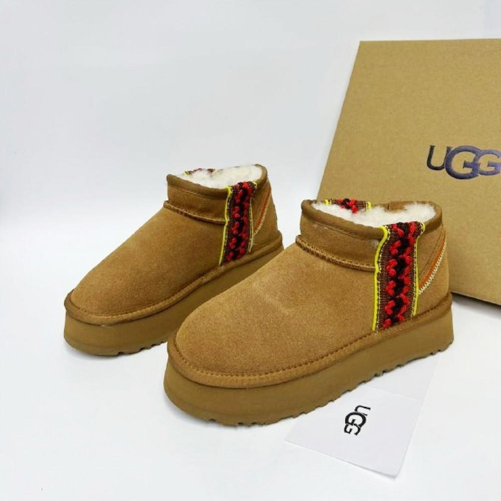Угги Ugg Classic Ultra Mini Braid Platform "Rust" Угги Ugg Classic Ultra Mini Braid Platform "Rust"