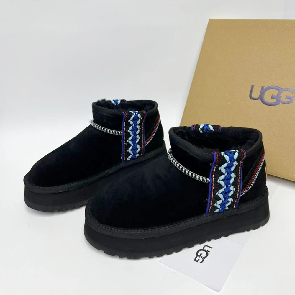 Угги Ugg Classic Ultra Mini Braid Platform "Black" Угги Ugg Classic Ultra Mini Braid Platform "Black"
