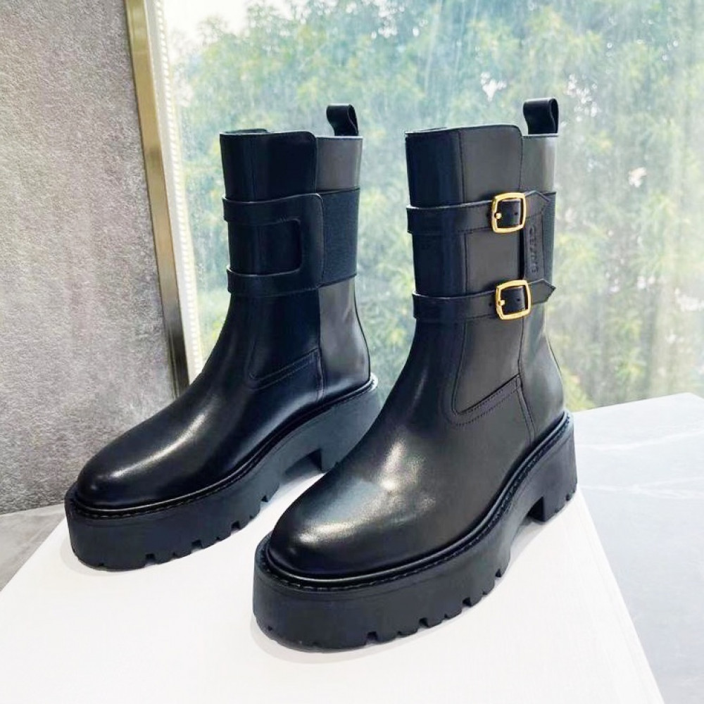 Сапоги Celine Bulky Buckled Medium Boot "Black" Сапоги Celine Bulky Buckled Medium Boot "Black"