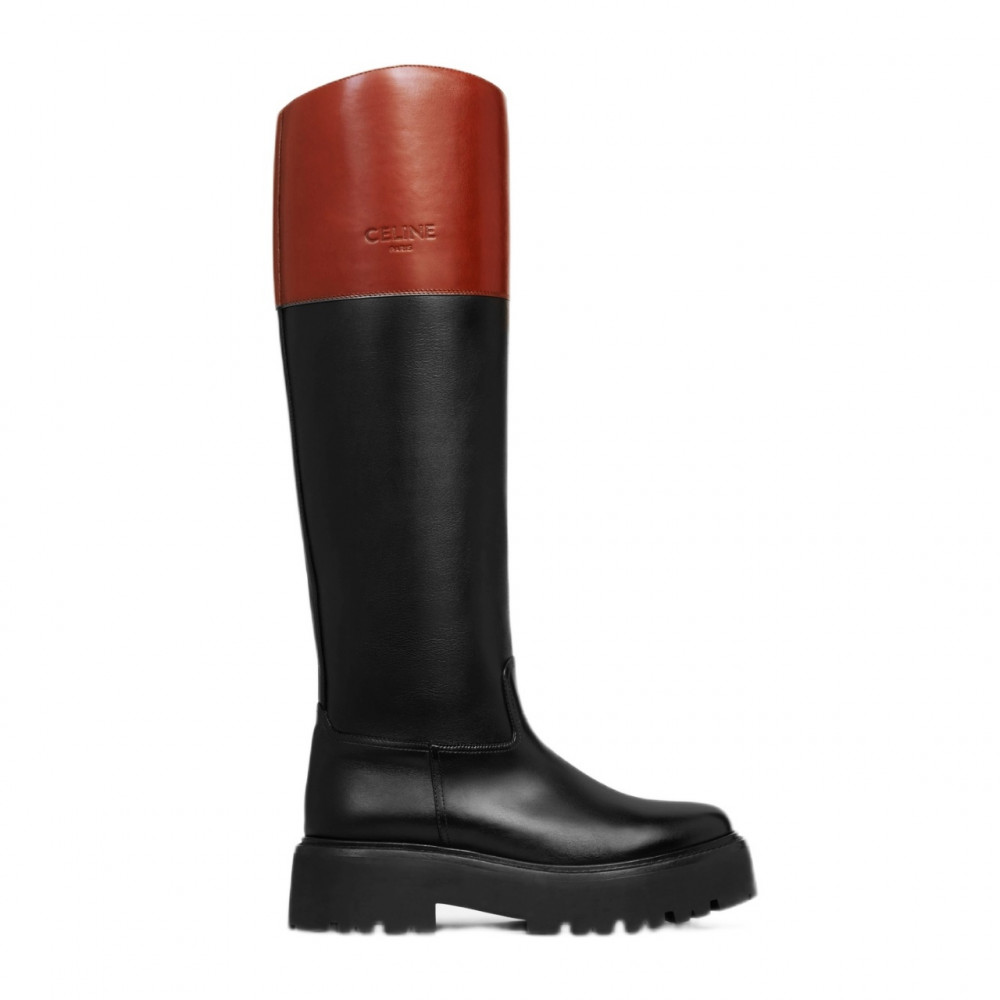 Сапоги Celine Buckled High Boot "Black/Red" Сапоги Celine Buckled High Boot "Black/Red"