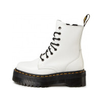 Ботинки Dr. Martens "White/Black" Jadon Polished Smooth с мехом❄