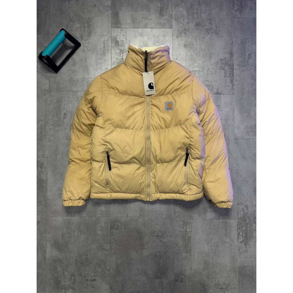 Куртка двухсторонняя Carhartt "Begie" шерпа
