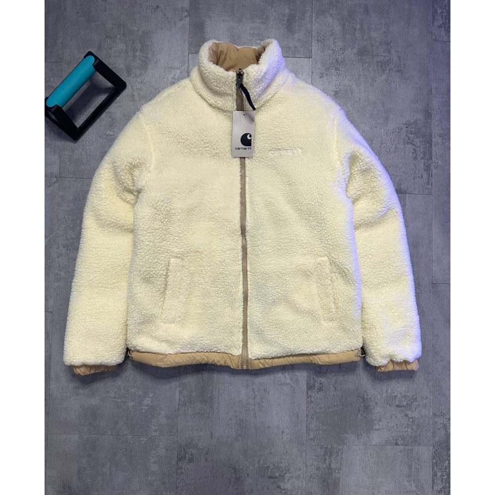 Куртка двухсторонняя Carhartt "Begie" шерпа