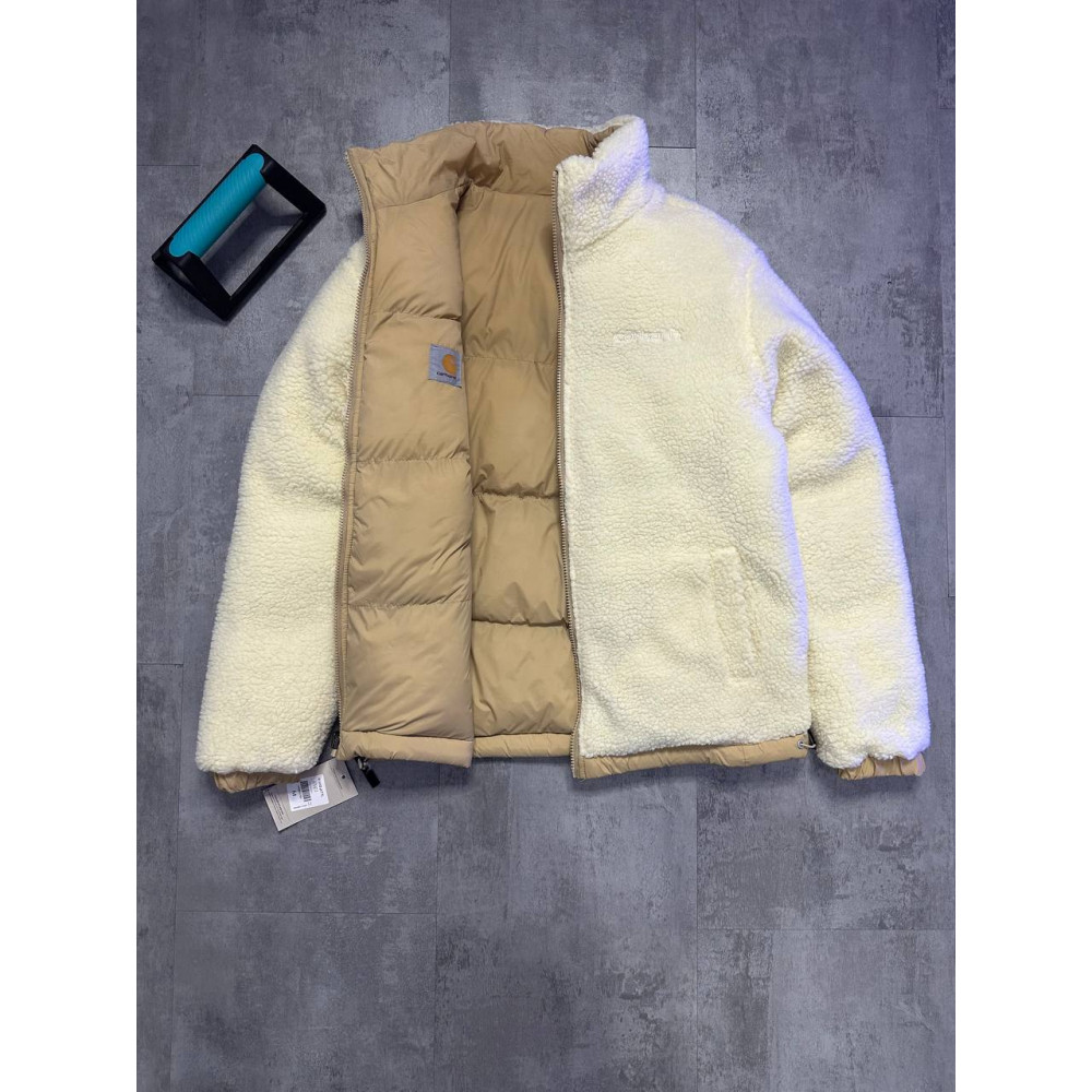 Куртка двухсторонняя Carhartt "Begie" шерпа