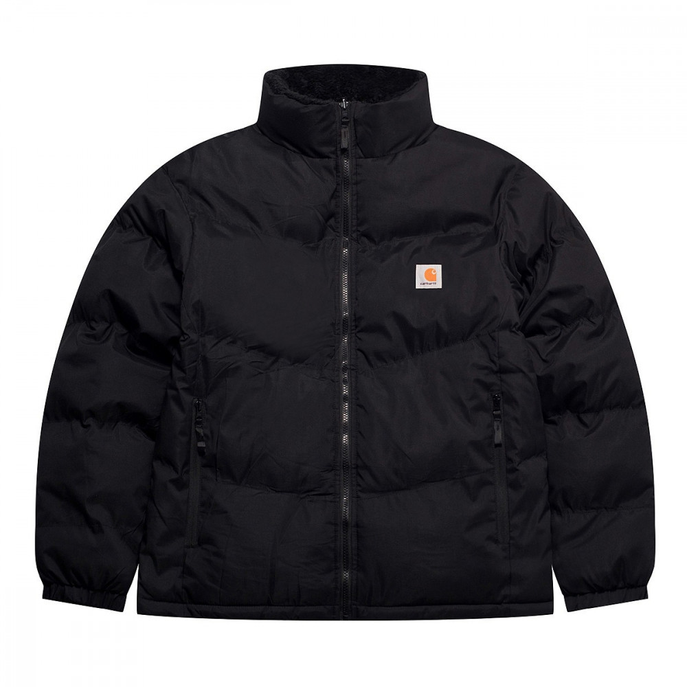 Куртка двухсторонняя Carhartt "Black" шерпа