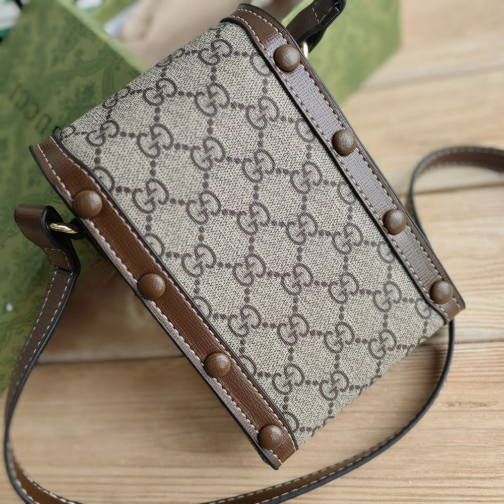 Сумка Gucci Horsebit 1955 Mini Bag "Brown"
