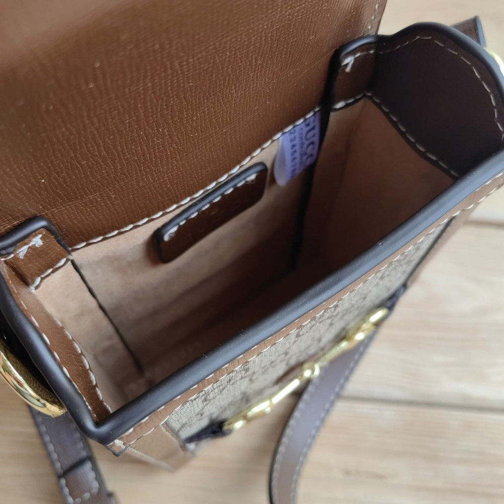 Сумка Gucci Horsebit 1955 Mini Bag "Brown"