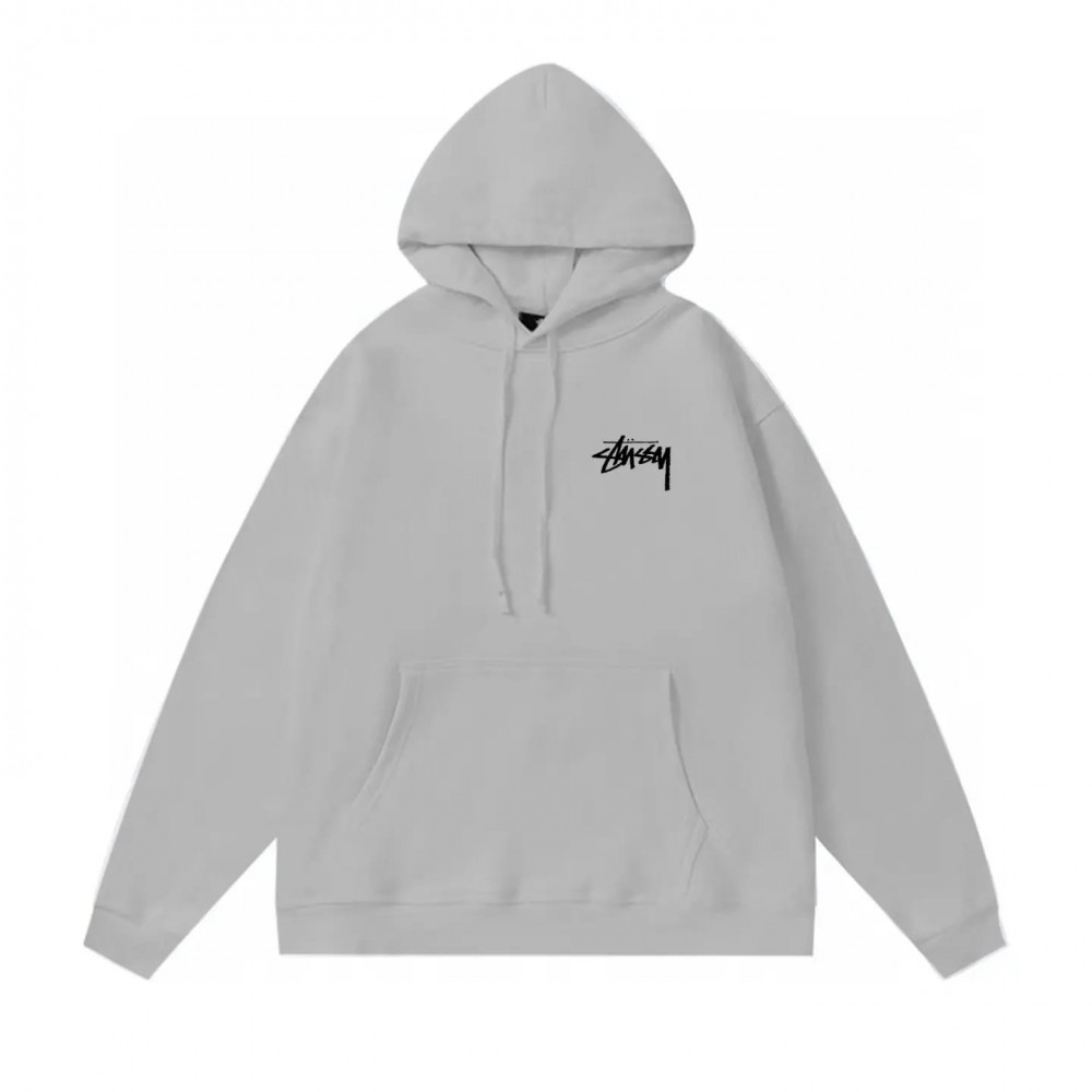 Худи Stussy "Grey Milange"