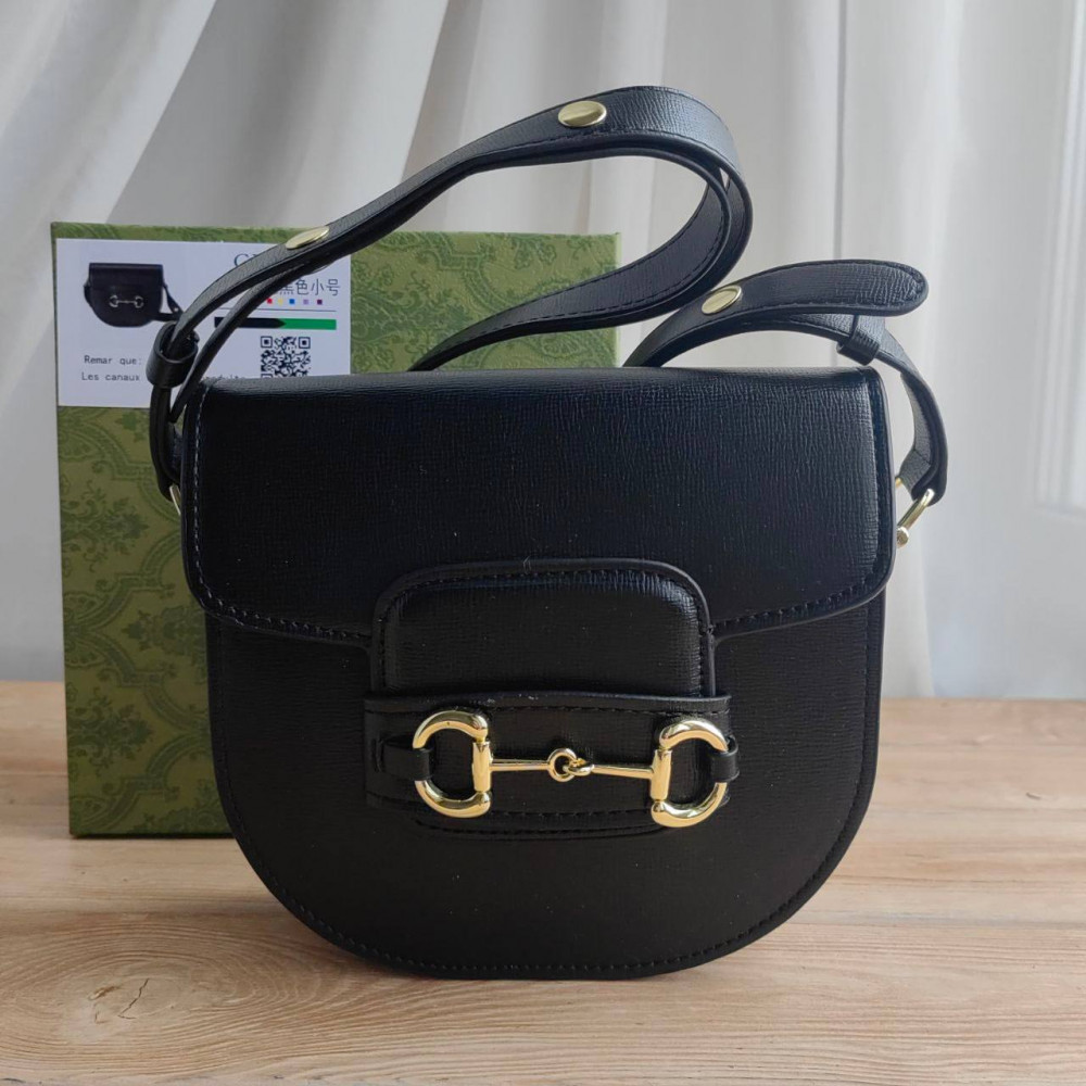 Сумка Gucci Horsebit 1955 Mini Top "Black"