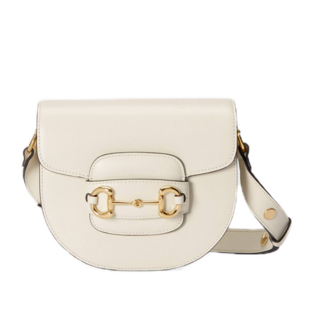 Сумка Gucci Horsebit 1955 Mini Top "White"