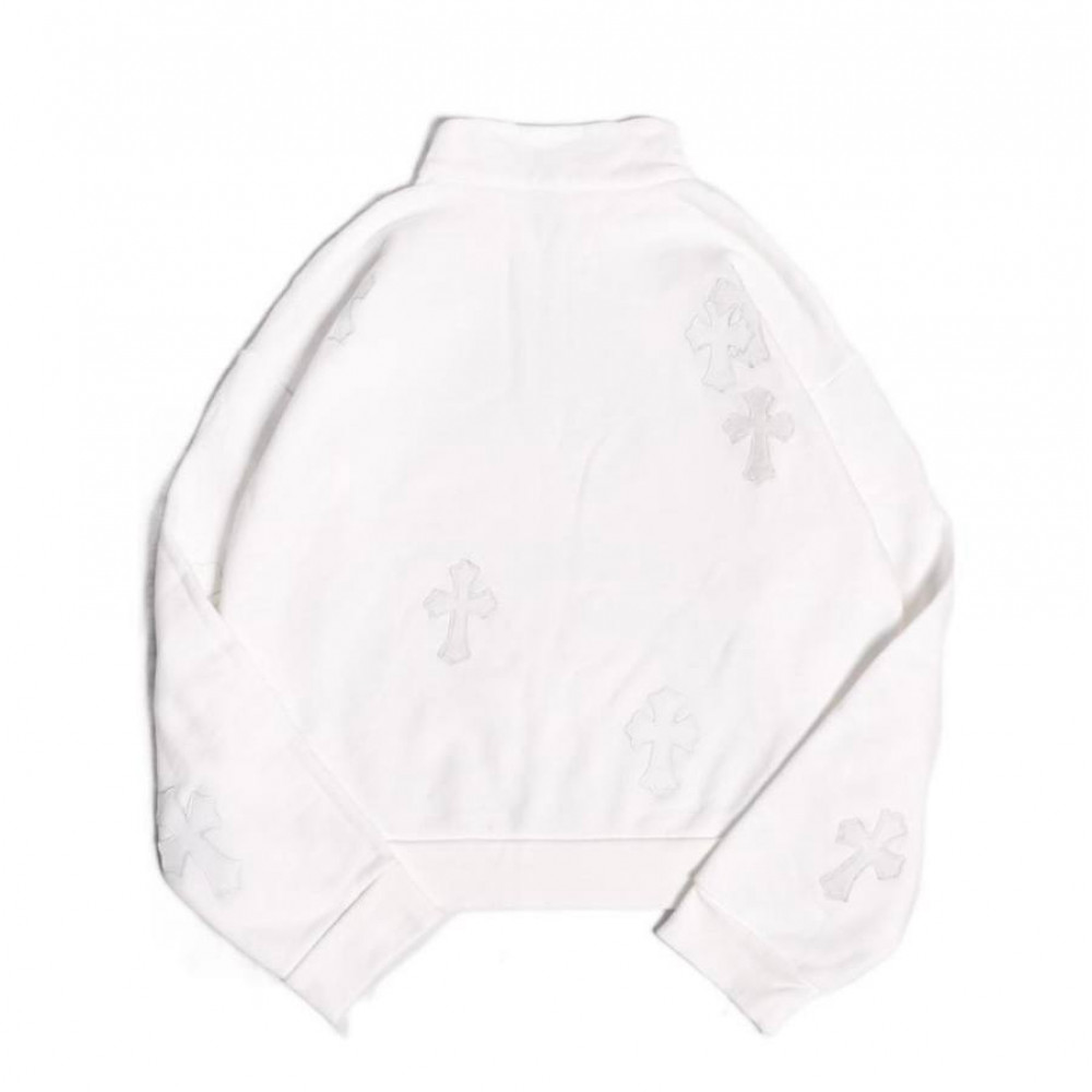 Кофта полузамок Chrome Hearts "White"