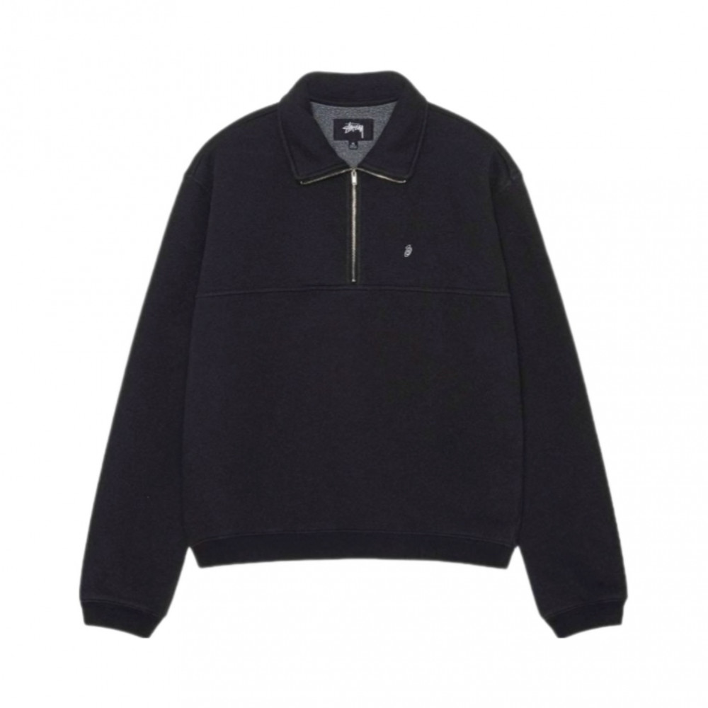 Кофта полузамок Stussy "Black"