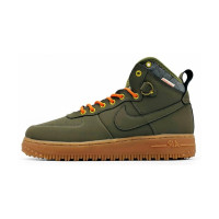 Nike Lunar Force 1 Duckboot Winter Water Shield Autumn "Khaki" с мехом❄