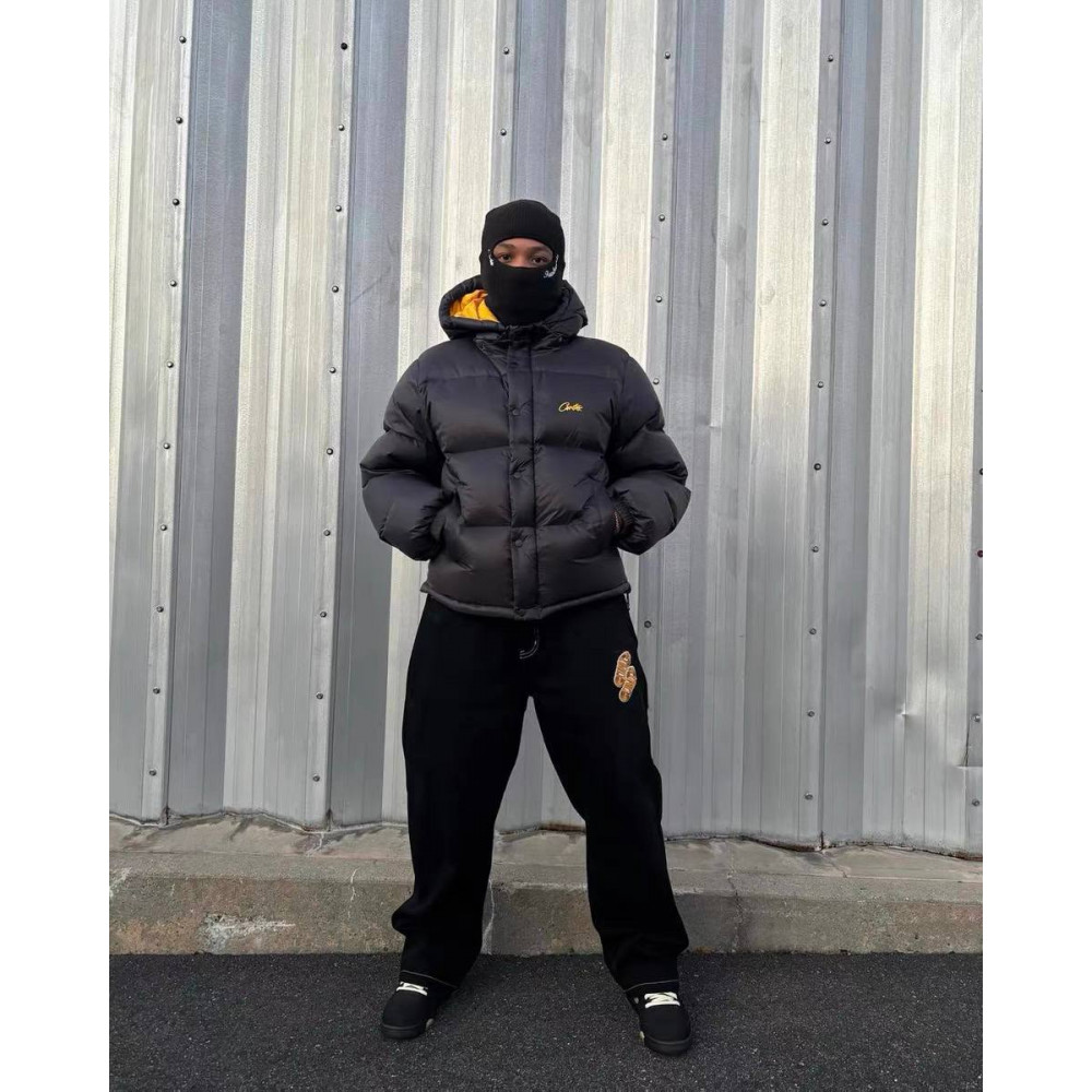Пуховик Corteiz Bolo v2 "Black" Premium