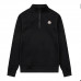 Кофта полузамок Moncler "Black"