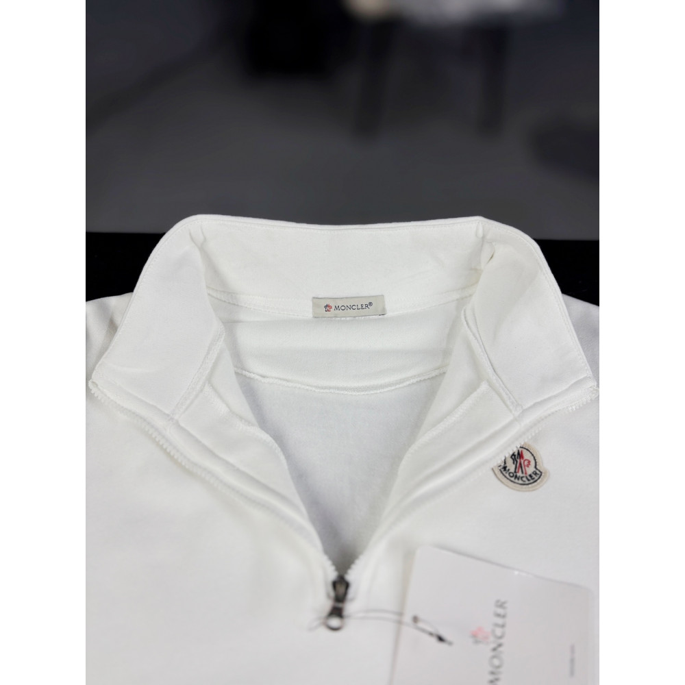 Кофта полузамок Moncler "White"