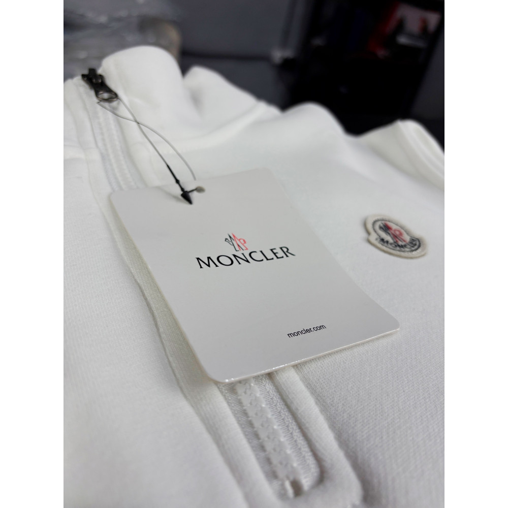 Кофта полузамок Moncler "White"