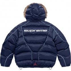 Пуховик Jordan x Supreme "Blue"