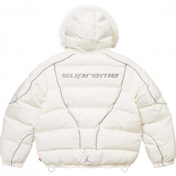 Пуховик Jordan x Supreme "White"