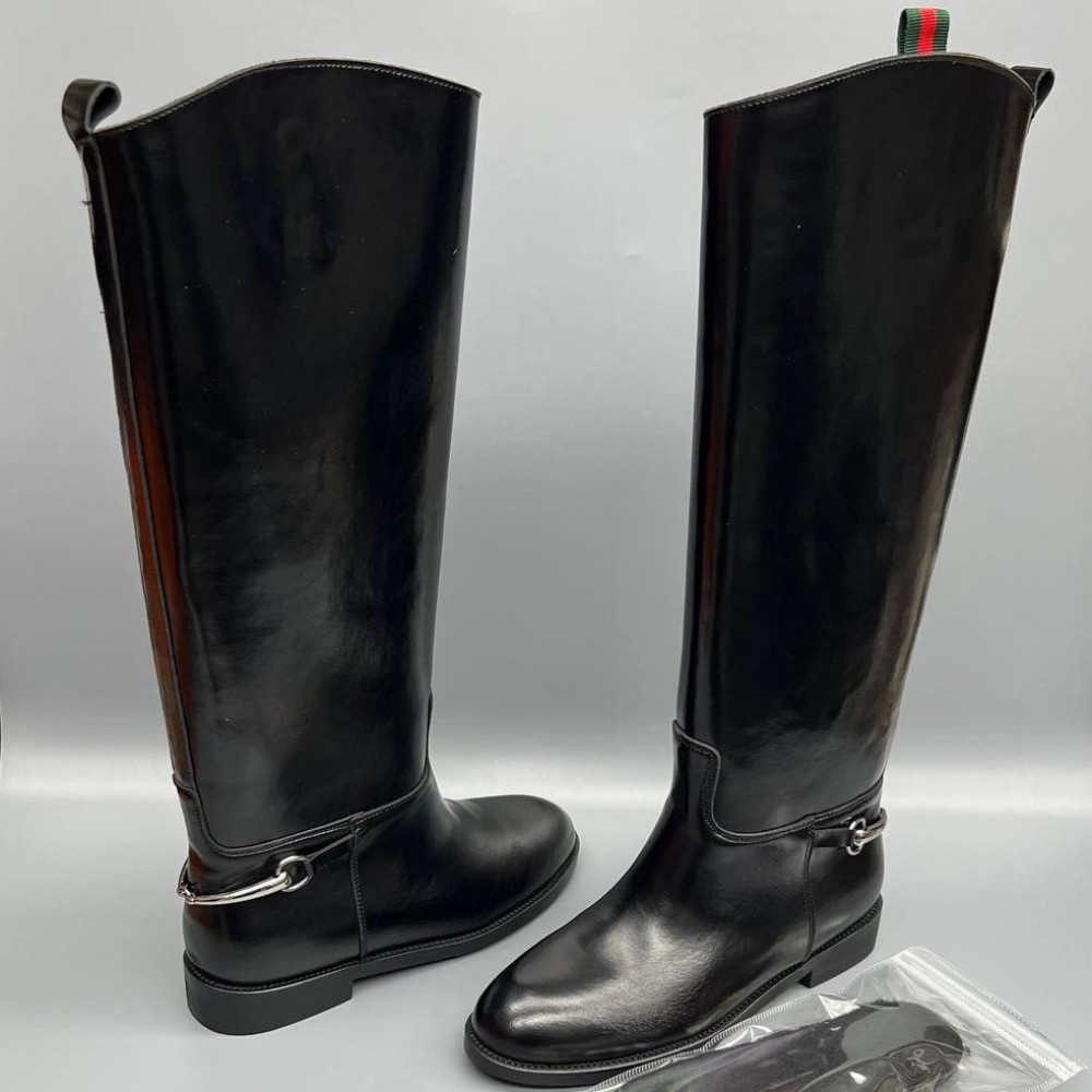 Сапоги Gucci с пряжкой Horsebit "Black" Сапоги Gucci с пряжкой Horsebit "Black"