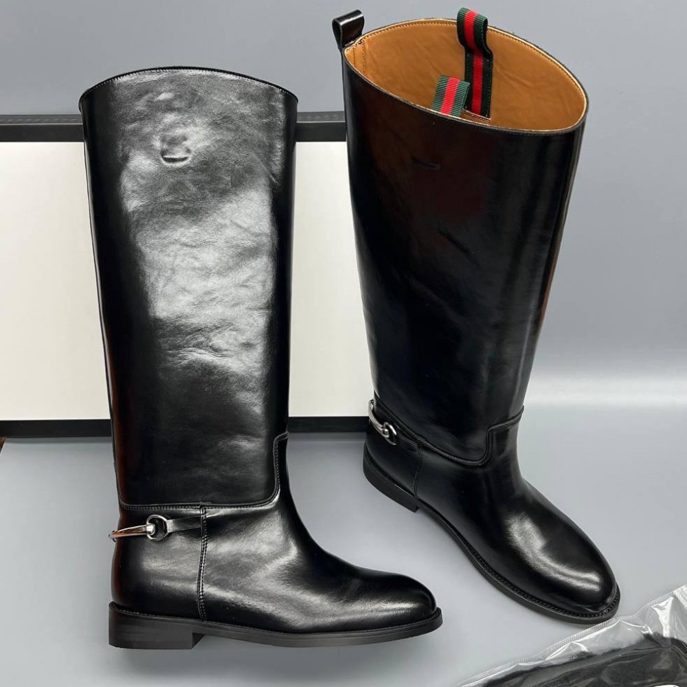 Сапоги Gucci с пряжкой Horsebit "Black" Сапоги Gucci с пряжкой Horsebit "Black"