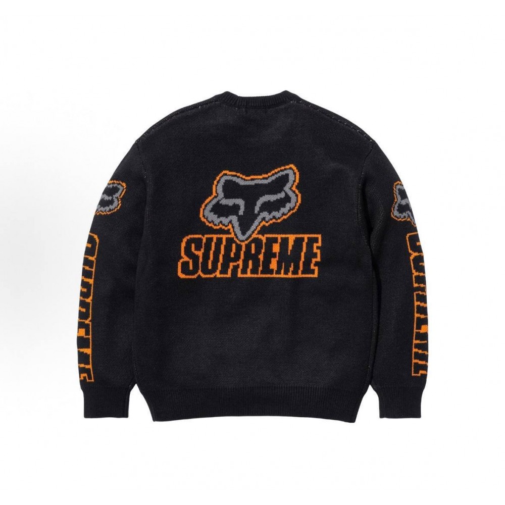 Свитер Supreme x Fox Racing "Black"