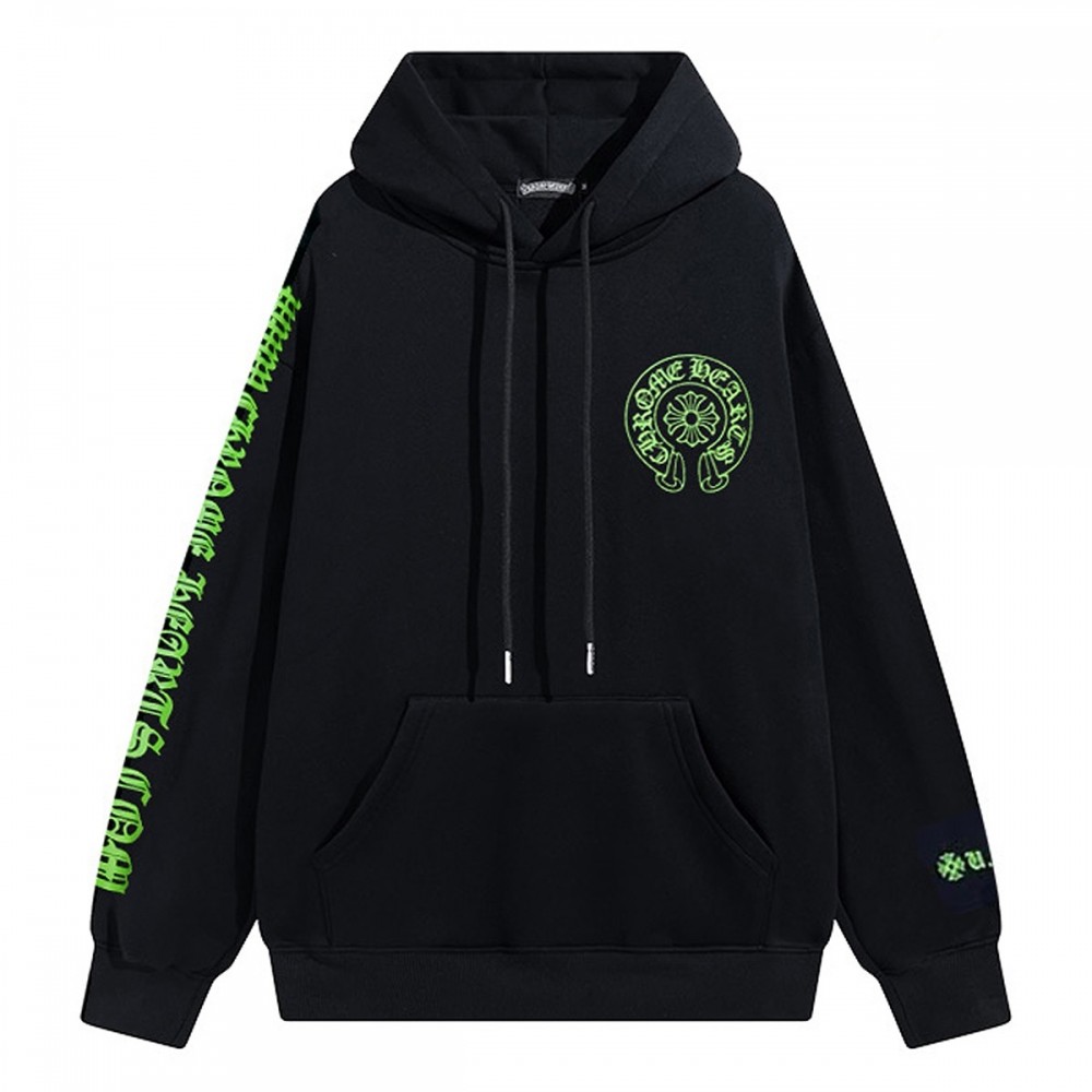 Худи Chrome Hearts "Black/Green"