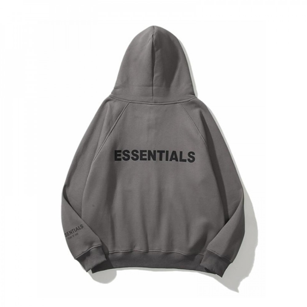 Худи на молнии Fear Of God Essentials "Grey"