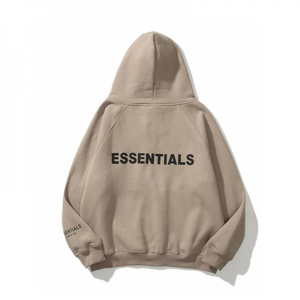 Худи на молнии Fear Of God Essentials "Dark Begie"