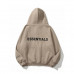 Худи на молнии Fear Of God Essentials "Dark Begie"