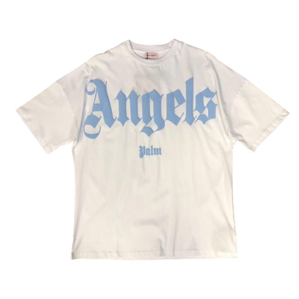 Футболка Palm Angels "White/Blue"