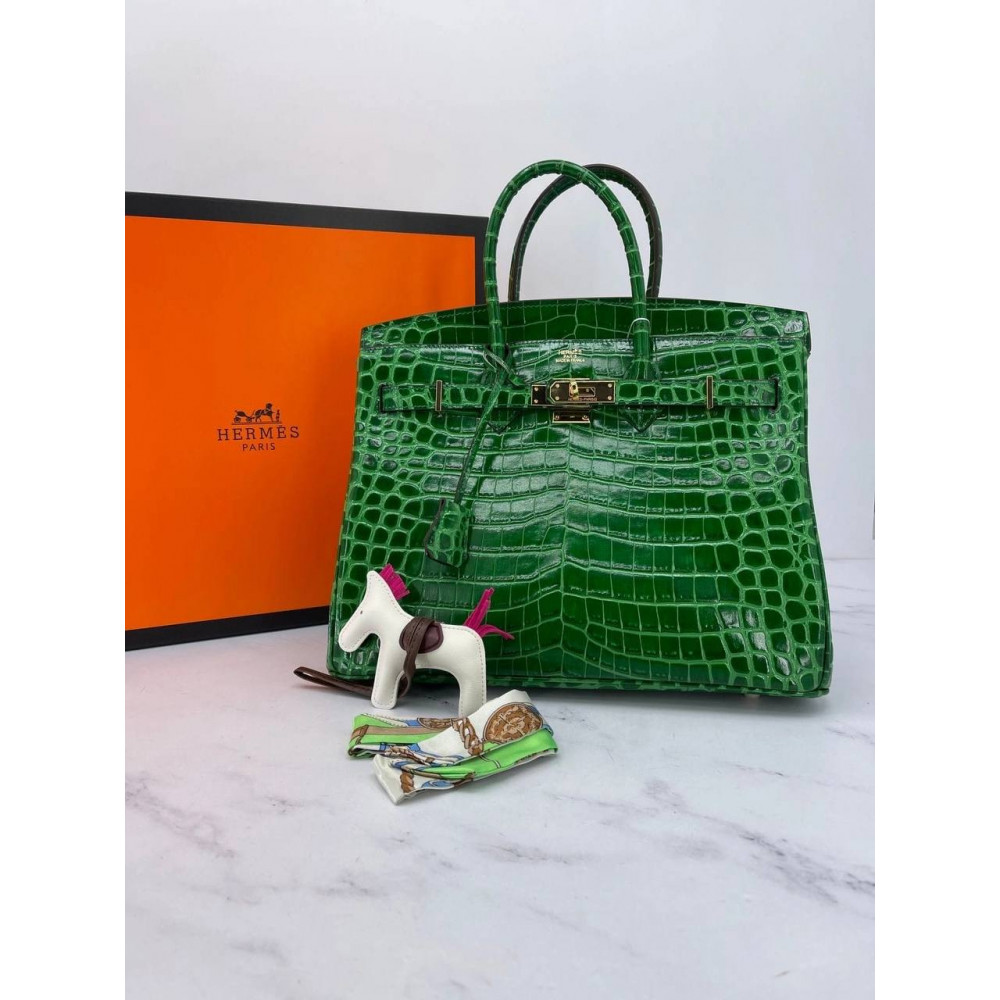 Сумка Hermes Crocodile "Green"